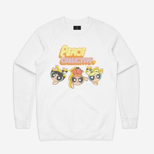 P/C PowerPuff Girls Crewneck - White
